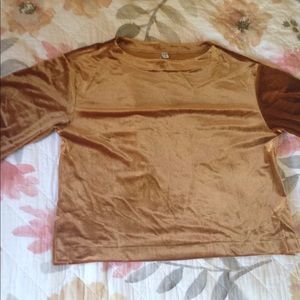Velour Half Sleeve Pullover